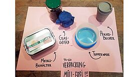 Ideen zum Vermeiden von To-Go-Verpackungen. Foto: Trial & Error 