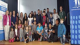 Die EducationPoint-Auftaktveranstaltung 2015 zum neuen Schuljahr in der Lynar-Grundschule Foto: QM Spandauer Neustadt