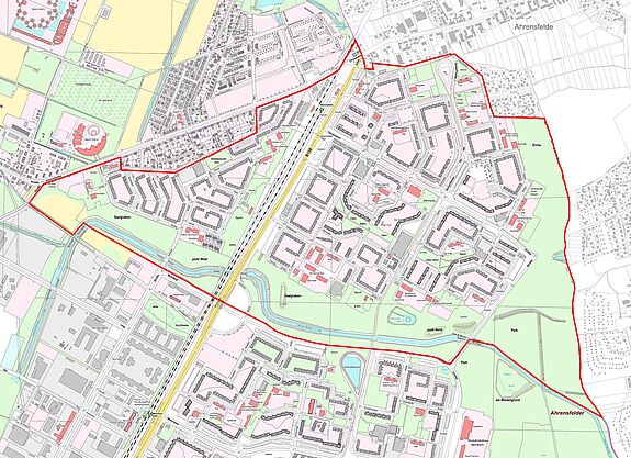 Übersichtskarte Marzahn NordWest © Senatsverwaltung für Stadtentwicklung und Wohnen