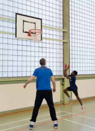 Hoch hinaus mit ALBA Berlin. Bild: H. Harnisch