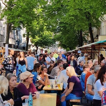 Im Jahr 2023 erhielten neun Initiativen im Flughafenkiez Unterstützung aus dem Aktionsfonds, darunter auch Gemeinschaftsfeste. (Bild: Birgit Leiß)