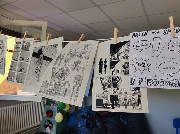 Bei einem Workshop lernten die Kinder, wie sie selbst Comics gestalten. (Bild: Birgit Leiß)