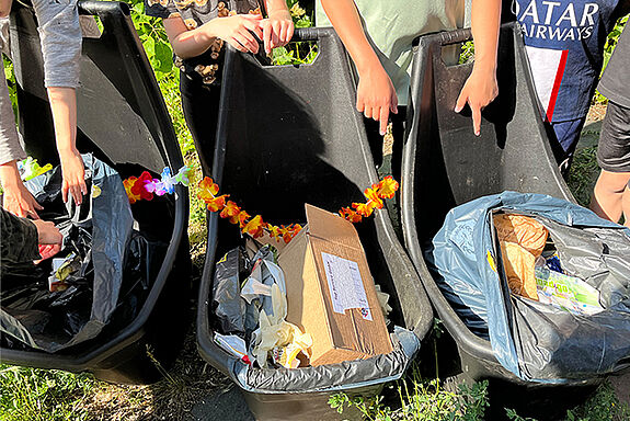 Bei der Aktion „Putz und Radau“ sammelten die Kinder im QM-Gebiet Germaniagarten einigen Müll auf. (Bild: Mirada Berlin gUG)