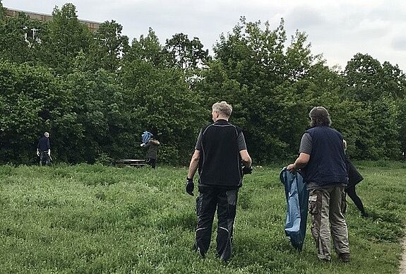 Nach dem Aufräumen ist das Areal bereit für die nächsten Veranstaltungen. Bild: QM Boulevard Kastanienallee