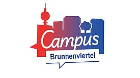 Das Logo der Initiative Campus Brunnenviertel präsentiert unter anderem den Berliner Fernsehturm.