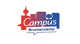 Das Logo der Initiative Campus Brunnenviertel präsentiert unter anderem den Berliner Fernsehturm.