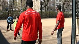 Im Vordergrund bei allen Trainings des SV Rot-Weiss Viktoria Mitte 08 e.V.steht immer der Spaß. Bild: Andrei Schnell