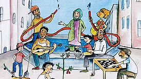 Wo es im Kiez lang gehen soll, entscheidet der Quartiersrat. Illustration: QM Mariannenplatz