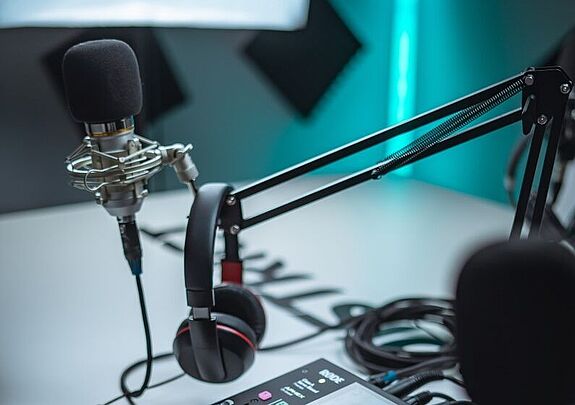 Ein Podcast ist ein Weg über die Arbeit des Quartiersmanagements zu informieren. (Bild: Harry Cunningham / Pexels)