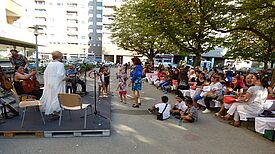 Ausgelassene Stimmung bei bestem Wetter. Foto: QM Wassertorplatz