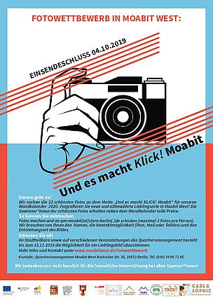 Flyer des Fotowettbewerbs. Bild: QM Moabit West