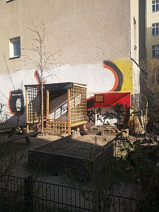 Der kleinen Koloniegarten bietet Platz für ein paar Beete. (Bild: Johanna Sünnemann)