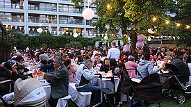 Ein schöne Tradition: das gemeinsame Fastenbrechen im Interkulturellen Kiezgarten. Foto: M. Hühn