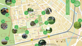 Laufwegekarte WunderVolles Grün. Bild: Baufachfrau Berlin e.V.