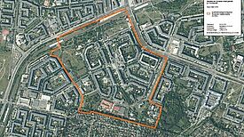 Luftbild des Quartiersmanagements Boulevard Kastanienallee Bild: QM Boulevard Kastanienallee