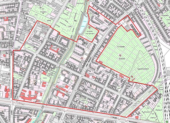 Übersichtskarte Soldiner Straße / Wollankstraße © Senatsverwaltung für Stadtentwicklung, Bauen und Wohnen