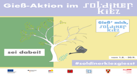 Es sind große Gieß-Aktionen im Soldiner Kiez geplant. (Grafik: QM Soldiner Kiez)