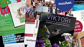 Die neue Ausgabe VIKTORI informiert über viele Möglichkeiten, sich  im Kiez einzusetzen. (Bild: QM Auguste-Viktoria-Allee)