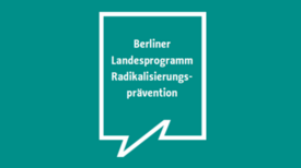 Logo des Berliner Landesprogramms Radikalisierungsprävention Logo: Senatsverwaltung für Inneres und Sport