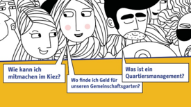 Das Büro für Bürgerbeteiligung Mitte organisiert eine Veranstaltungsreihe zum Quartiersmanagement und seinen verschiedenen Beteiligungsformaten. (Ausschnitt aus Grafik: L.I.S.T. GmbH)