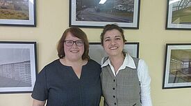 Die Organisatorinnen Susanne Gontard und Victoria Loprieno aus dem QM Marzahn-NordWest. Bild: Dagmar Buchholz, SenSW