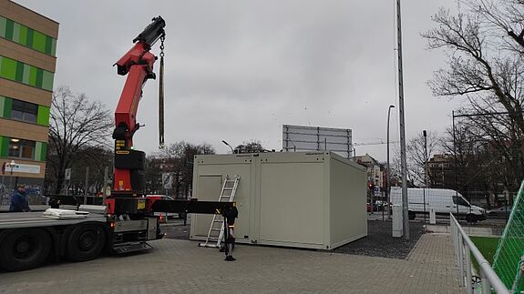 Der Container bietet in den nächsten Jahren einen Raum für den nachbarschaftlichen Austausch. (Bild: QM Pankstraße)