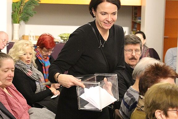 Rundgang mit der Wahlurne. Foto: QM Mehringplatz