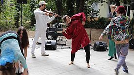 Musik und Tanz beim Panke Parcours 2018. Bild: Andrei Schnell