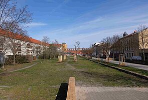 Der Carl-Weder-Park im Ortsteil Britz des Bezirks Neukölln. (Bild: QM Glasower Straße)