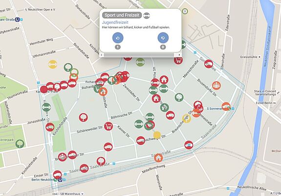 Screenshot der Webanwendung Yourkiez.de. Bild: Yourkiez.de