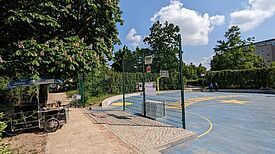 Am 25. Mai 2023 fand der Sport- und Spielenachmittag für Kinder und Jugendliche auf dem Kiezkreisel des Kosmosviertel statt. (Bild: Joachim Schmidt)