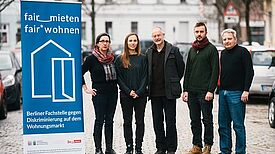 Das Team der Berliner Fachstelle gegen Diskriminierung auf dem Wohnungsmarkt.  Foto: Marco Heßdörfer