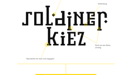 Im neuen Schriftzug soll sich der Soldiner Kiez wiederspiegeln. Bild: Bélaplume, Berlin.