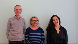 Das neue QM-Team freut sich auf die Zusammenarbeit mit den Menschen im Kiez: Peter Pulm, Kadriye Karci und Layla Al Ghul. (Bild: AG SPAS e.V.) 