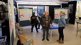 Gespräch während der Ideenwerkstatt. Foto: Benjamin Barthmann