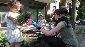 Annäherung an die Natur durch Urban Gardening. Bild: GB
