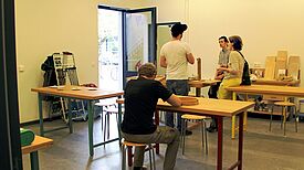 Blick in die Kiezwerkstatt Bild: D. Hensel