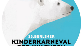 Der Eisbär ist das Motto des 23. Kinderkarneval der Kulturen. Bild: Kreuzberger Musikalische Aktion e.V.