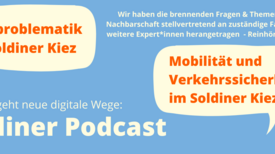 Der Soldiner Podcast bespricht die Müllproblematik und Verkehrssituation im Kiez. (Bild: QM Soldiner Straße)