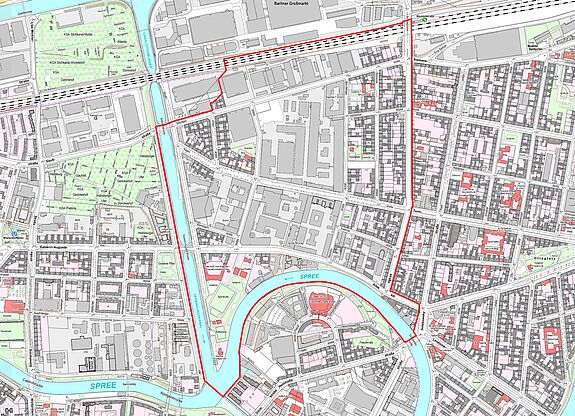 Übersichtskarte Beusselstraße © Senatsverwaltung für Stadtentwicklung, Bauen und Wohnen