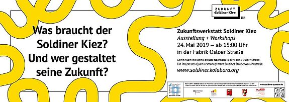 Das Banner der Zukunftswerkstatt. Grafik: Kola Bora