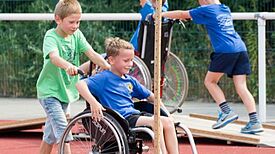 Ob mit oder ohne Behinderung: Sport bewegt alle. Bild: Teresa Hehle