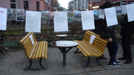 Die neuen Bänke auf dem Mariannenplatz sollen die Kommunikation und Geselligkeit im Stadtteil fördern.  Foto: QM Mariannenplatz