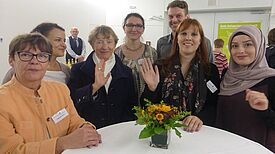 Das verabschiedete Quartiersmanagement-Team vom QM Reuterplatz. Foto: SenStadtUm