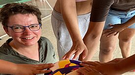 Nicole Köhler engagiert sich als Projektleiterin des Projekts „familienkraft“ für die Familien im Quartier. (Bild: QM Boulevard Kastanienallee)