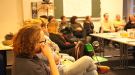 Unter dem Motto "Nachbarschaft online" wurde über digitale Nachbarschaftsvernetzung diskutiert Bild: Anna Lindner