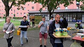 Das Promenadenbuffet sorgte wieder für ganz viel kulinarische Abwechslung. Foto: QM Hellersdorfer Promenade