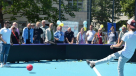 Einweihung des neugestalteten Schulhofs 