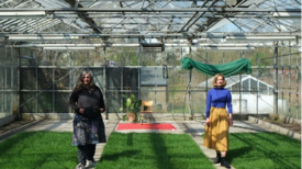 Auf dem Gelände des ehemaligen Schulgartens der Carl-Legien-Schule entsteht der neue „Nachbarschaftscampus“. (Foto: H. Heiland)