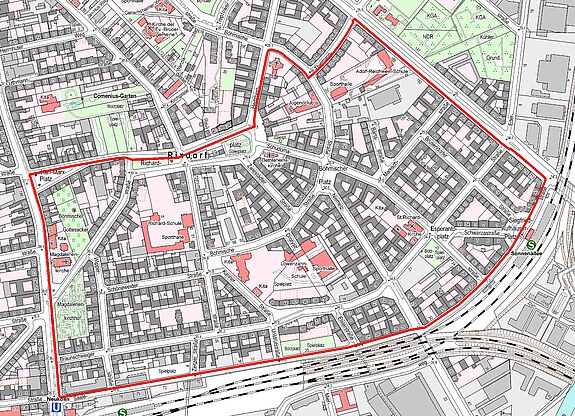 Übersichtskarte Richardplatz Süd © Senatsverwaltung für Stadtentwicklung und Wohnen